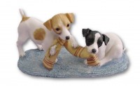 Enesco Border Fine Art Collection Tierfigur Hunde Double Trouble