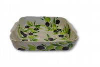 Bassano italienische Keramik Ofenauflaufform Olive NEU