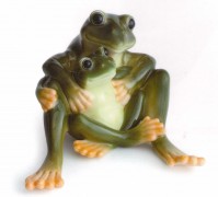 Franz Collection Porzellan Figur Mother & Daughter Frosch NEU