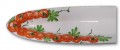 italienische Relief Keramik Platte schmal Tomate NEU