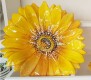 Bassano italienische Relief Keramik XXL Platte Blume Girasole Sonnenblume NEU